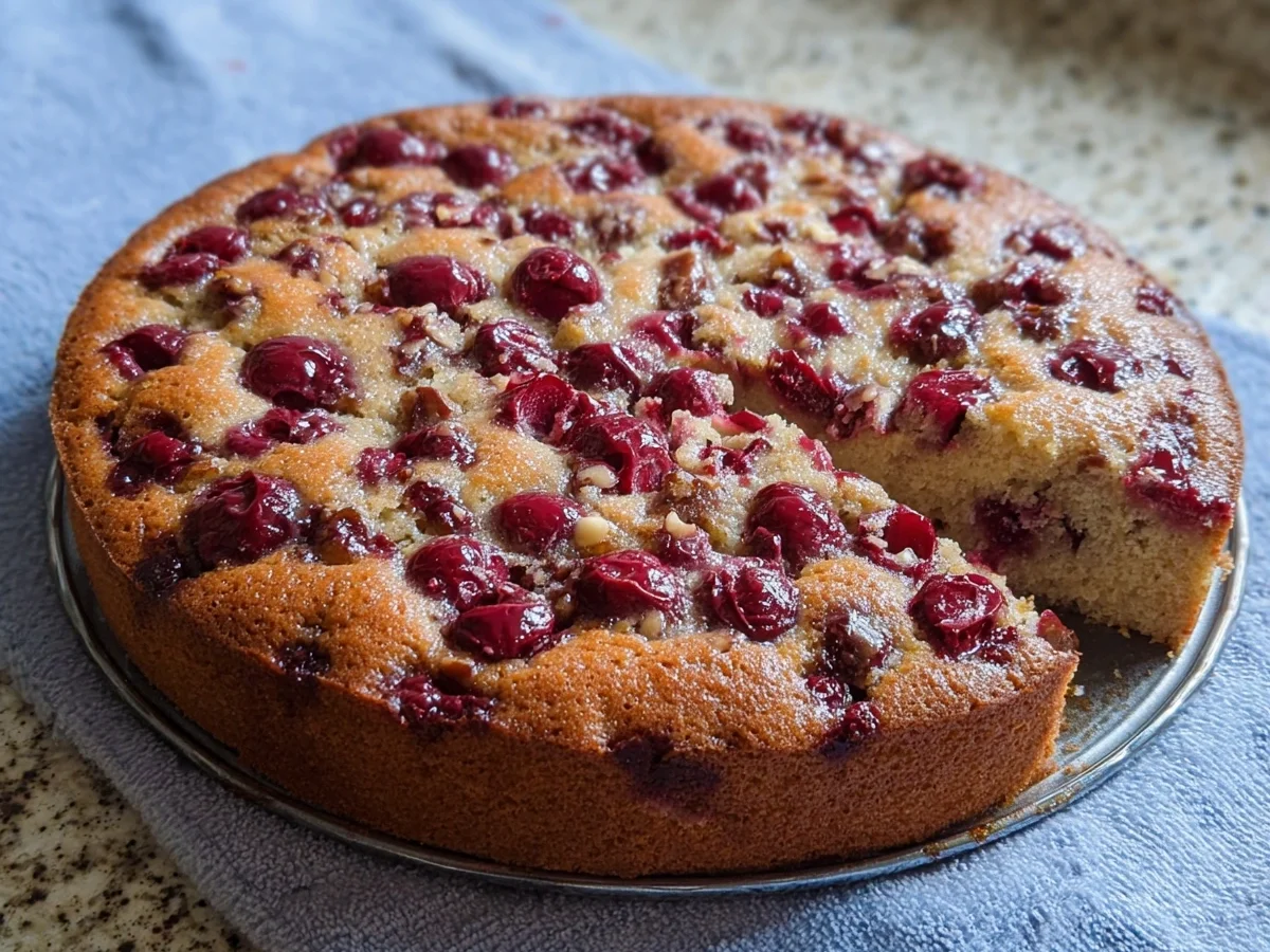 Saftiger Nuss-Schoko-Kirschkuchen Einfach & Lecker - Beitragsbild