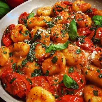 Schnelle Gnocchi Pfanne mit Tomate 10 Minuten Rezept