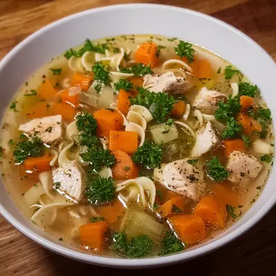 Schnelle Hühnersuppe: Einfach, klar & lecker