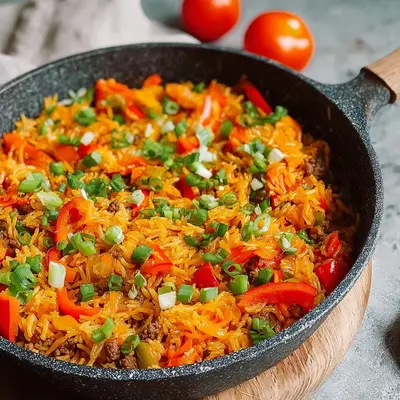 Schnelle Reispfanne mit Paprika: Leckeres Familiengericht