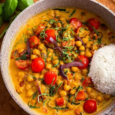 Schnelles Kichererbsencurry mit Kokosmilch Cremig & Würzig