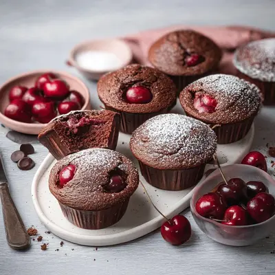 Schoko-Kirsch-Muffins: Saftig & Schnell Gebacken