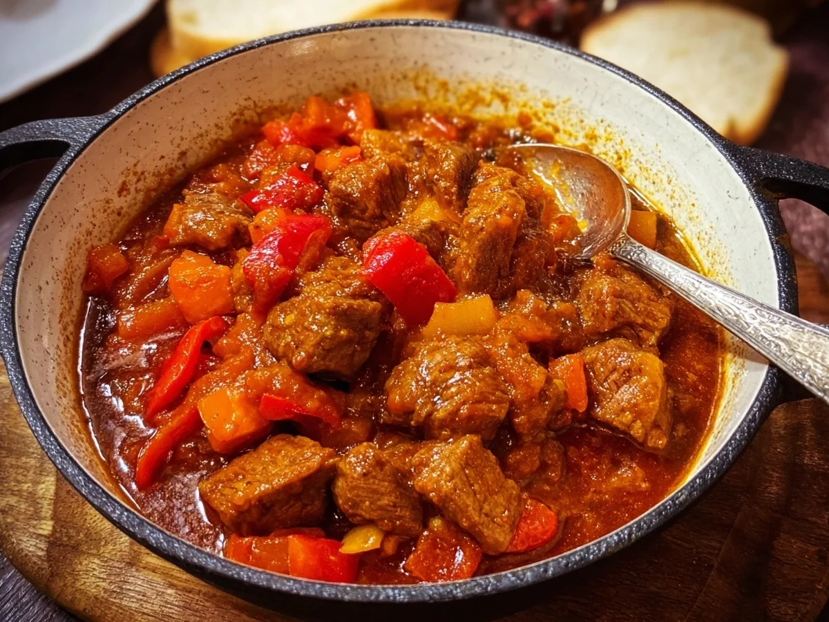 Sächsisches Feuerfleisch: Omas würziges Lammgulasch - Beitragsbild