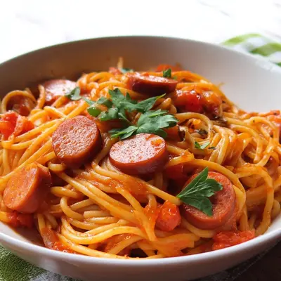 Spaghetti mit Würstchen: Kinderliebling schnell gemacht