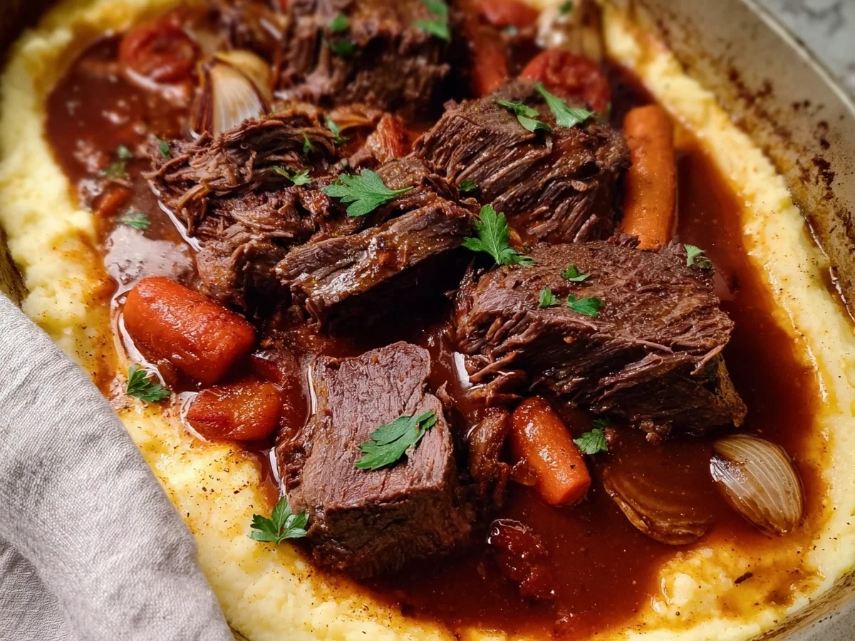 Stracotto di Manzo: Butterzarter Rinderbraten - Beitragsbild