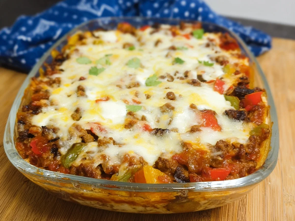 Tex-Mex Auflauf: Lecker & Low Carb Genuss - Beitragsbild