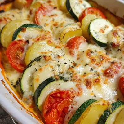 Tomaten-Zucchini-Kartoffel-Gratin: Vegetarisch & Familie