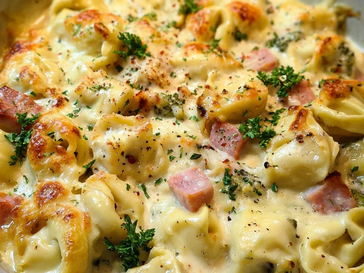 Tortellini Auflauf in Sahnesauce: Schnell & Lecker - Beitragsbild