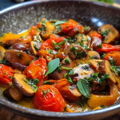 Toskanische Champignonpfanne: Vegetarisch & Schnell zubereitet