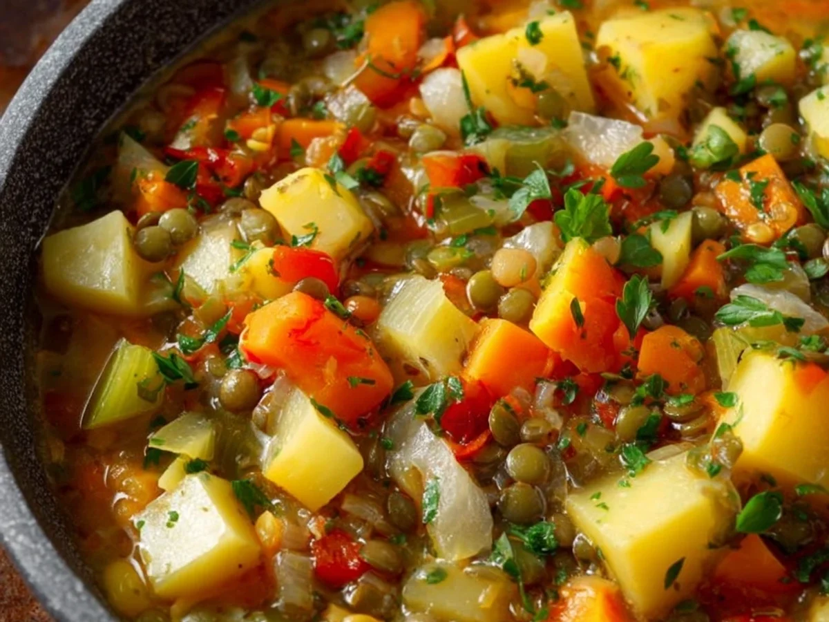 Veganer Kartoffel-Eintopf: Gesund & einfach zubereitet - Beitragsbild