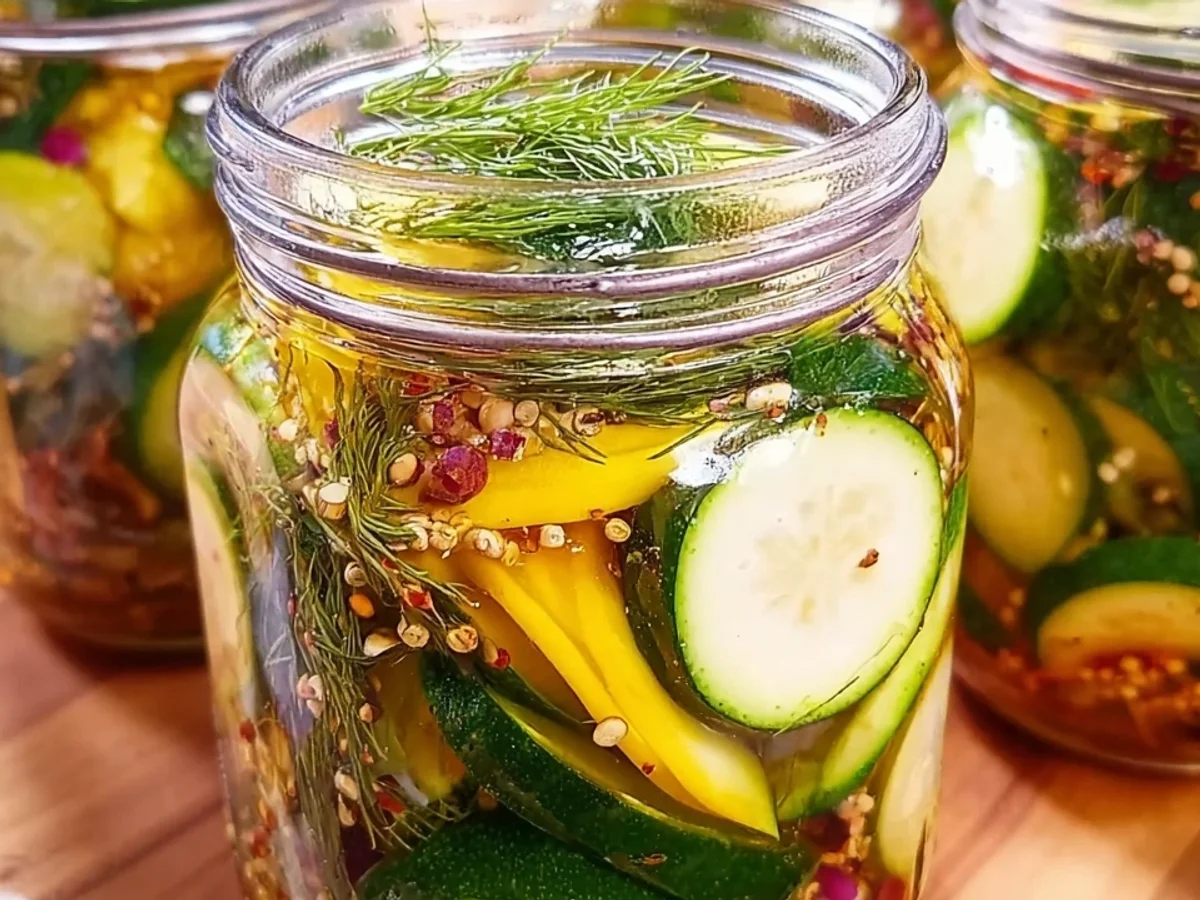 Zucchini einlegen: Aromatisch & einfach haltbar machen - Beitragsbild
